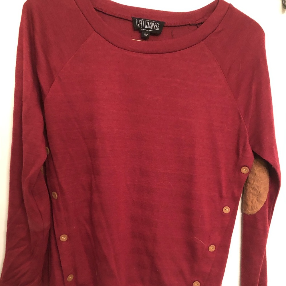 Crimson red shirt